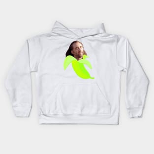 Nicolas cage in a banana Kids Hoodie